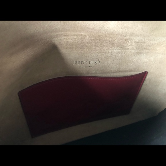 Jimmy Choo red clutch - Picture 4 of 6